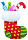 Christmas Stocking Transparent PNG Clipart