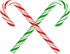 Crossed Candy Canes PNG Clipart