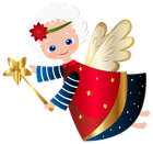 Cute Christmas Angel Transparent PNG Clip Art Image