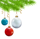 Deco Christmas Balls Transparent Image