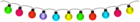 Multicolour Christmas Lights Transparent Clipart