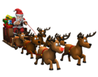 Santa Sleigh PNG Picture