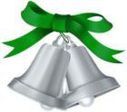 Silver Bells PNG Transparent Clipart