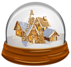 Transparent Christmas Snowglobe PNG Clipart