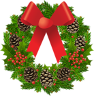 Transparent Christmas Wreath Clipart Picture