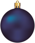 Transparent Dark Blue Christmas Ball Ornament Clipart