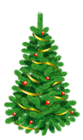 Transparent Green Deco Christmas Tree Clipart