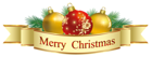 Transparent Merry Christmas Deco Clipart