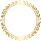 Border Frame Golden PNG Transparent Image