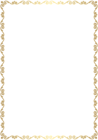 Border Frame Golden Transparent Clip Art Image