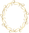 Border Frame Oval Gold PNG Clipart