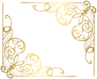 Corners Gold PNG Clip Art Image