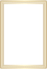 Decorative Frame Border Gold PNG Clip Art Image