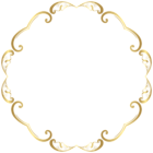 Decorative Round Border Frame Transparent Image