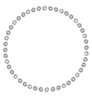 Diamond Round Border PNG Transparent Image