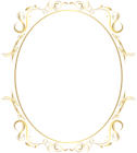 Floral Border Frame Gold PNG Clipart