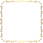 Frame Border Golden PNG Decoration