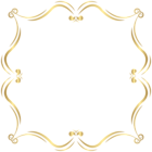 Gold Border PNG Clip Art Image