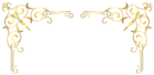 Gold Corner Decoration Clipart Image