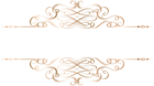 Gold Deco Element PNG Clip Art