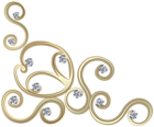 Gold Deco Element Transparent Image