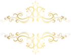 Gold Decorative Element PNG Clip Art Image