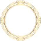 Gold Round Border Frame Transparent Image