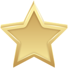 Gold Star Transparent PNG Clip Art Image