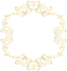 Gold Vintage Border Frame Clip Art PNG Image