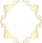 Golden Border Frame PNG Clip Art Image