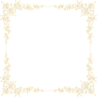 Golden Border Transparent PNG Image