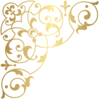 Golden Corner Clip Art Image