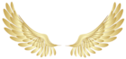 Golden Wings Decor PNG Clipart Picture