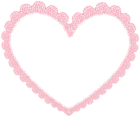 Pink Heart Border Transparent Image