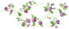 Purple Floral Decor PNG Transparent Clipart