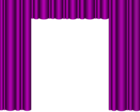 Purple Theater Curtains Transparent PNG Clip Art Image