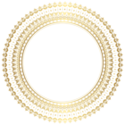 Round Gold Border Frame PNG Clip Art