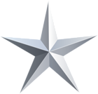 Silver Star Transparent PNG Clip Art