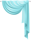 Transparent Curtain Blue Clip Art PNG Image