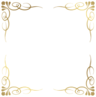 Transparent Decorative Frame Border PNG Image