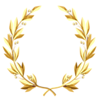 Transparent Gold Wreath PNG Clipart Picture