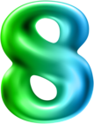 Number Eight Transparent PNG Clip Art