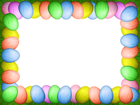 Easter Eggs Border Frame Clipart Image