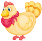 Painted Easter Chicken PNG Clipart Picture