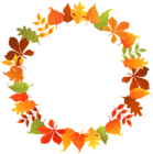 Autumn Border Frame PNG Clipart