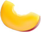 Piece of Peach Transparent Clip Art Image