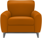 Brown Armchair Transparent Clipart