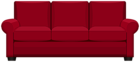 Red Sofa PNG Clipart