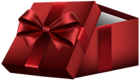Red Open Gift Box PNG Clip Art