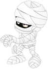 Halloween Mummy Transparent PNG Clip Art Image